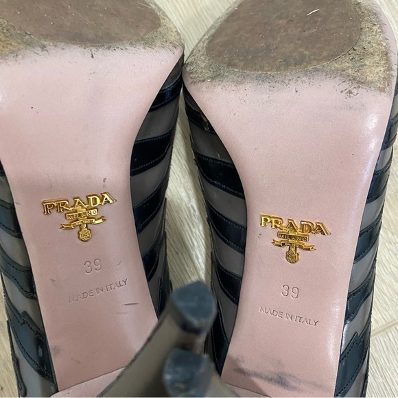 Prada Leather Animal Print Pumps - Picture 8 of 8